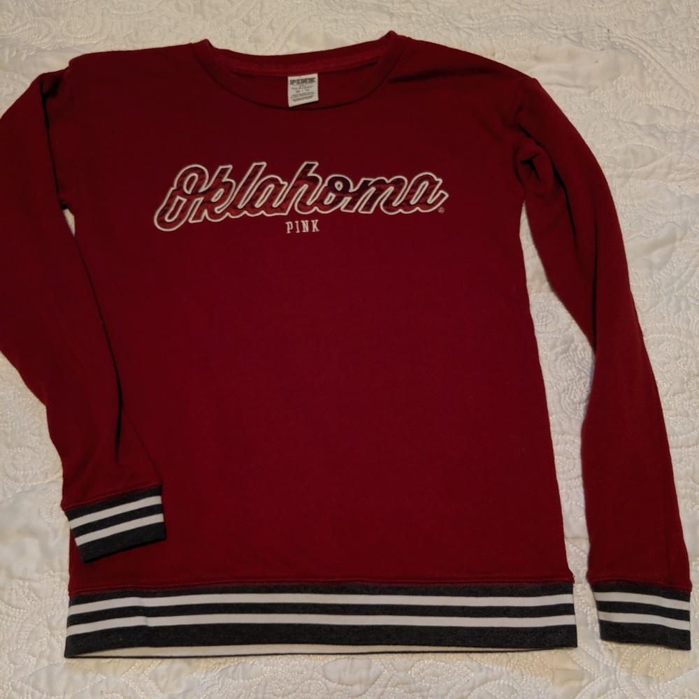 VS PINK OU Crew Long Sleeve